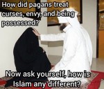 how did pagans treat curses envy jin jinns possessed black magic logic