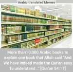 Quran easy to understand read comprehend 54:17 10,000 arabic books to explain one