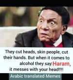 cut heads skin hands alcohol haram logic cut heads skin hands alcohol haram logic