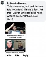 exmuslim ex-muslim exmuslims atheist quote leaving Islam iraqi jordanian dawah Yousef Rahla