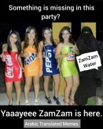 zamzam zam zam water party coca cola fanta pepsi water satire joke funny