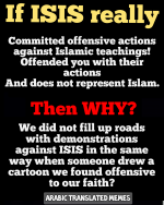 Demonstrate against ISIS religion of peace