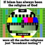 Test signal of other religions