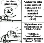 Quran religion of peace quotes